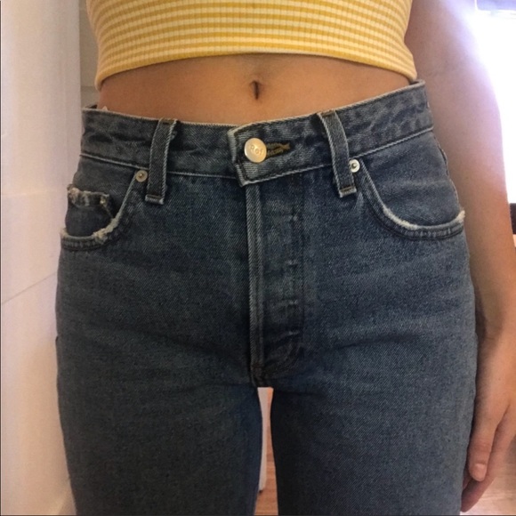 Reformation Skinny French Denim in Baltic - Picture 5 of 10